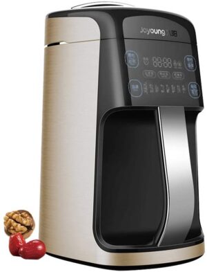 Gold and black electric soy milk maker.