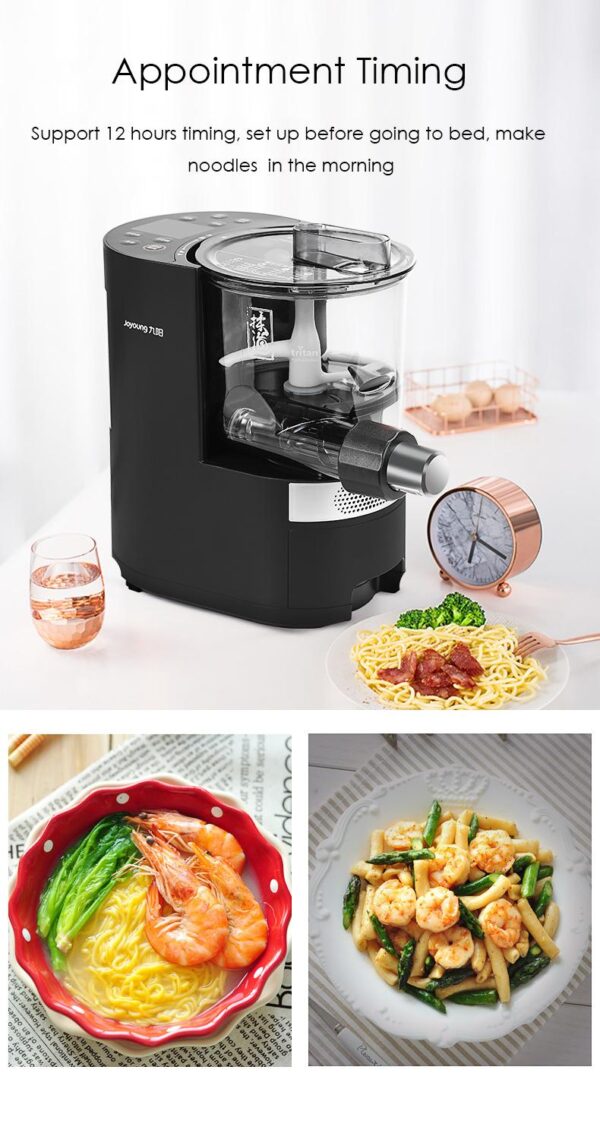 Automatic noodle maker with fresh pasta.