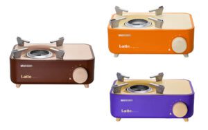 Three Maxsun Latte portable gas stoves.