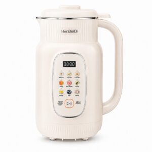 HanBeiDi HBD-A120 Multifunction Soymilk & Plant Milk Maker – 1350ml, 1000W Heating, 316L Stainless Steel, Self-Cleaning Nut Milk Blender