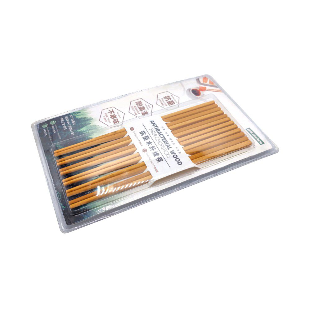 Hivelane Wood Fiber Chopsticks, 6 Pairs, C1736 - Image 2