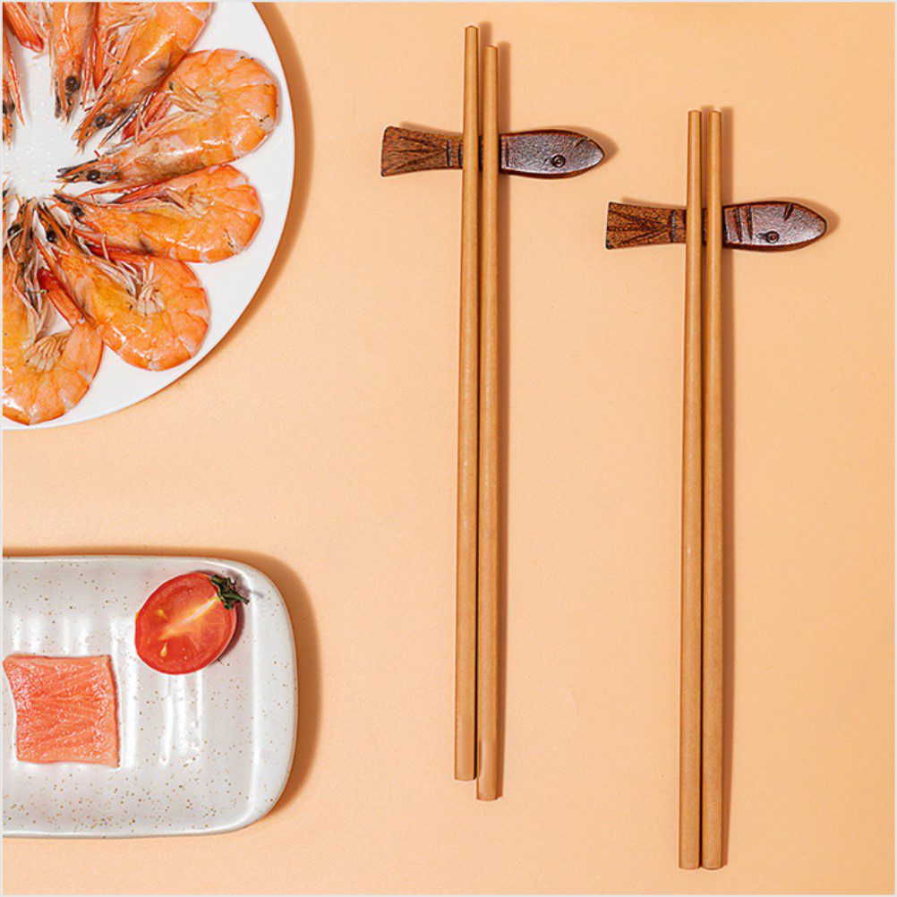 Hivelane Wood Fiber Chopsticks, 6 Pairs, C1736 - Image 3