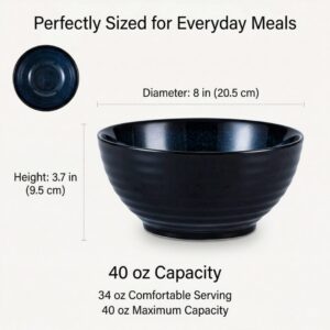 Cuisine Talent Japanese Style Serving Bowls, 8 in, 2 Pack