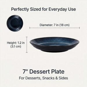Cuisine Talent Japanese Style Dinner Plates, 7 in, Set of 6