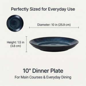 Cuisine Talent Japanese Style Dinner Plates, 10 in, Set of 5