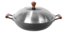 Hivelane Cast Iron Wok with Lid, 40 cm, C1576