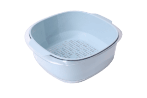 Hivelane Crystal Square Drain Basket Set, C1636
