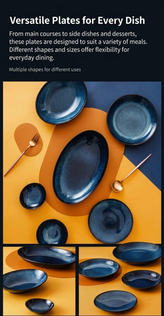 Cuisine Talent Oval Japanese Style Plates, Set of 6, 888396 - Image 3