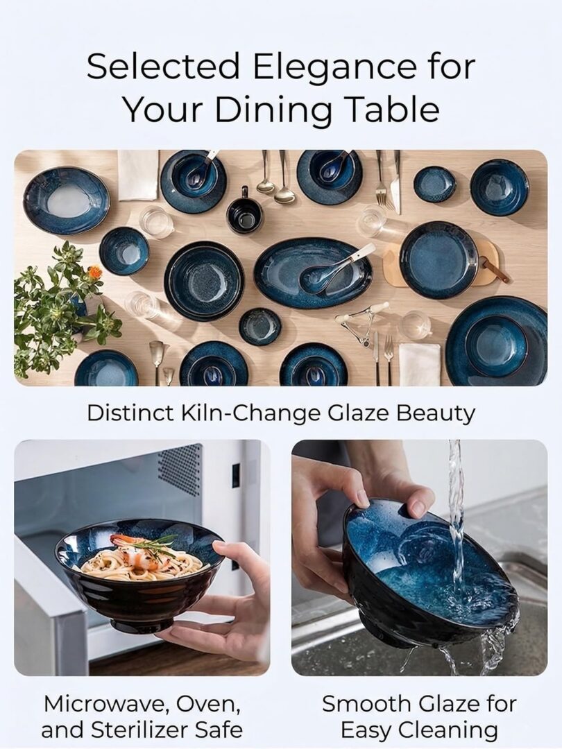 Cuisine Talent Oval Japanese Style Plates, Set of 6, 888396 - Image 4