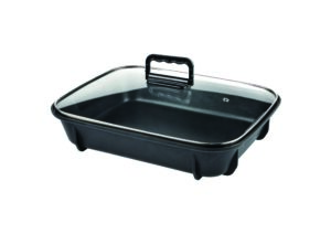 Maxsun MS-8 Mini Deep Grill Pan with Glass Lid
