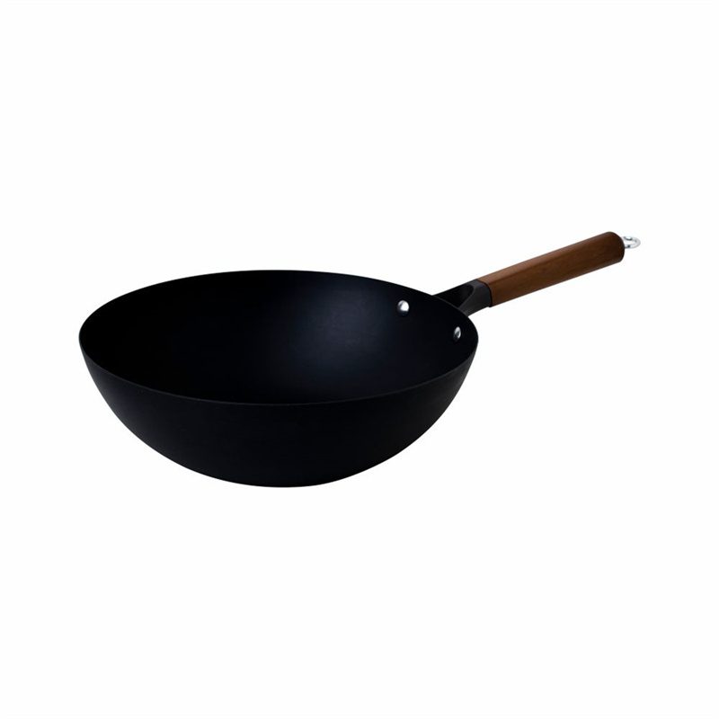 Hivelane 32 cm Nitrided Iron Wok, C6078