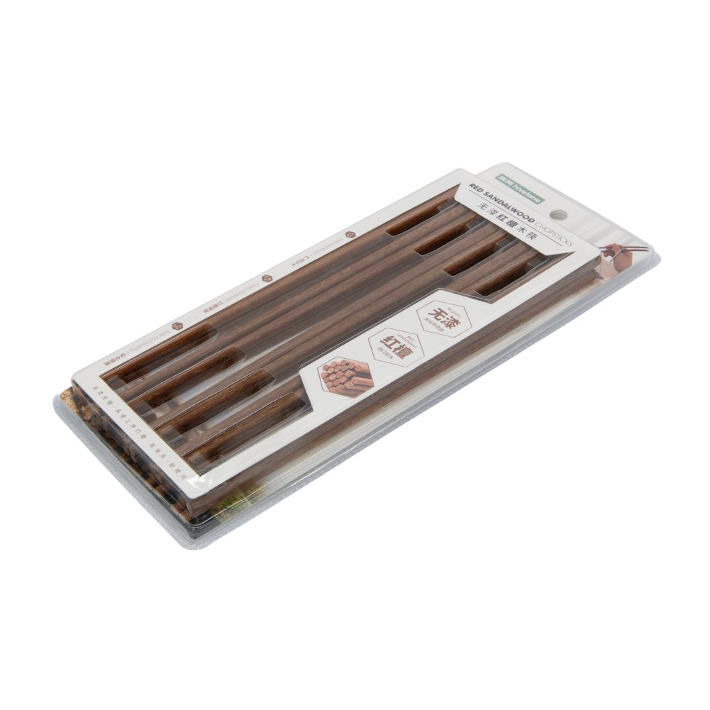 Hivelane Natural Red Sandalwood Chopsticks, 10 Pairs, C1698