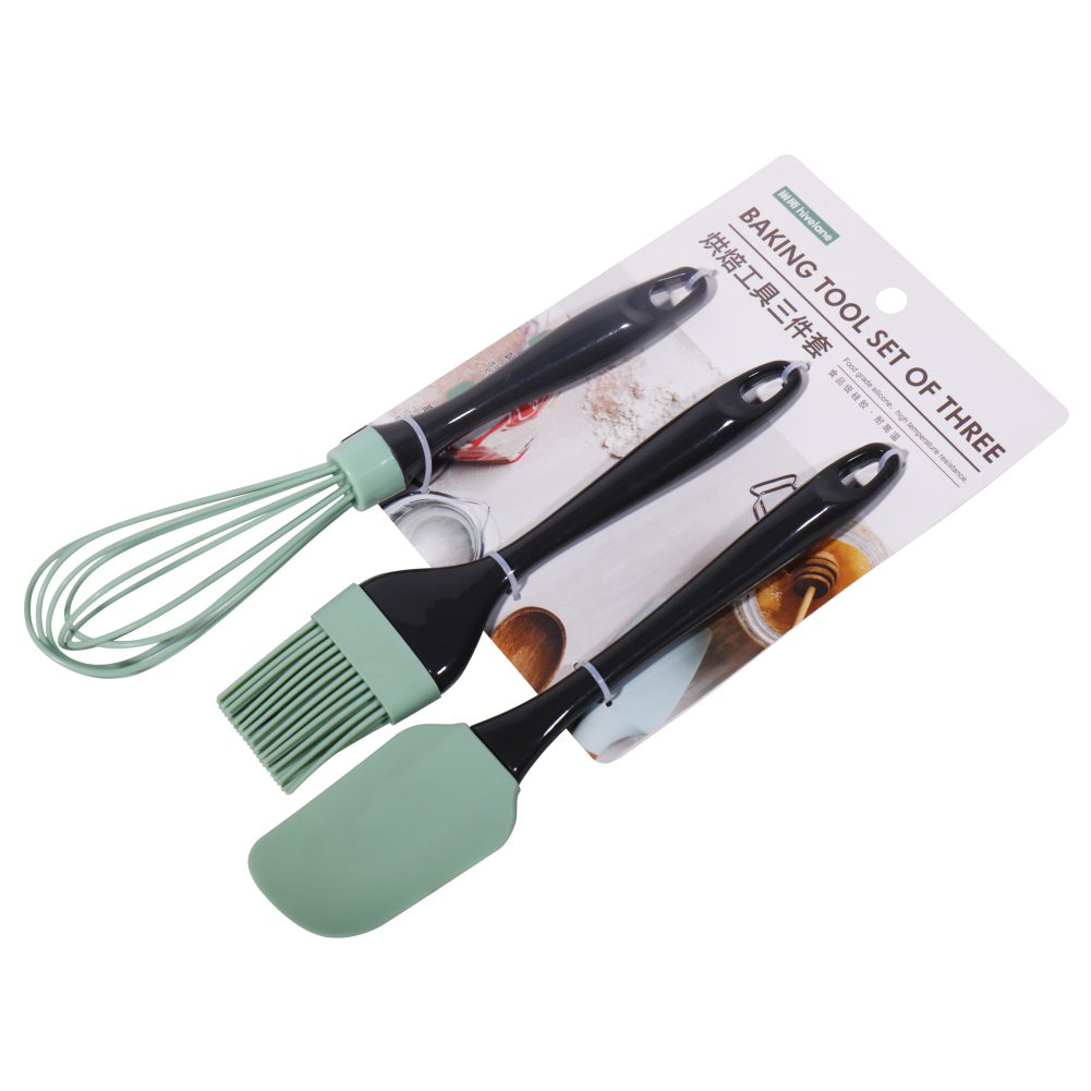 Hivelane 3-Piece Silicone Baking Tool Set, C1588