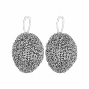 Hivelane Stainless Steel Wire Scrubbers with Hanging Loops, 2 Pieces, C6154