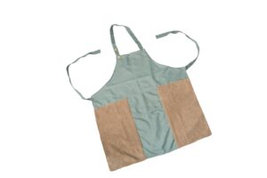 Hivelane Cotton-Linen Apron with Hand-Wipe Panels, C1432