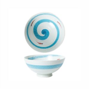 Hivelane Hand-Painted Japanese-Style Rice Bowl, 4.75 in, C1906