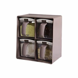 Hivelane 4-Piece Condiment Container Set, C1916