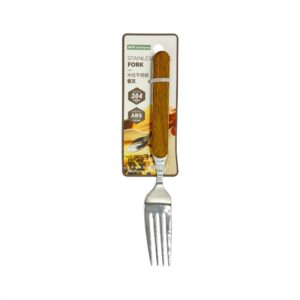 Hivelane 304 Stainless Steel Fork with Wood-Grain Handle, C1882