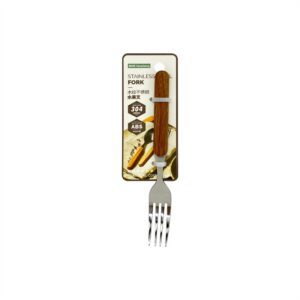 Hivelane 304 Stainless Steel Fruit Fork with Wood-Grain Handle, C1885