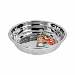Hivelane Raised Stainless Steel Soup Plate, 26 cm, C6251