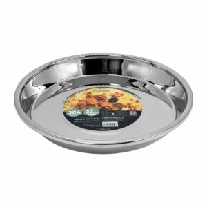 Hivelane Large Stainless Steel Serving Plate, 32 cm, C6252