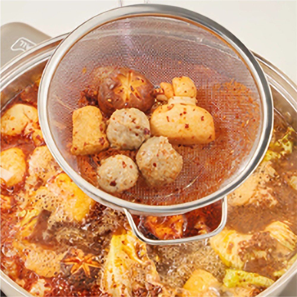 Hivelane Deep Stainless Steel Mesh Strainer, C6145 - Image 2