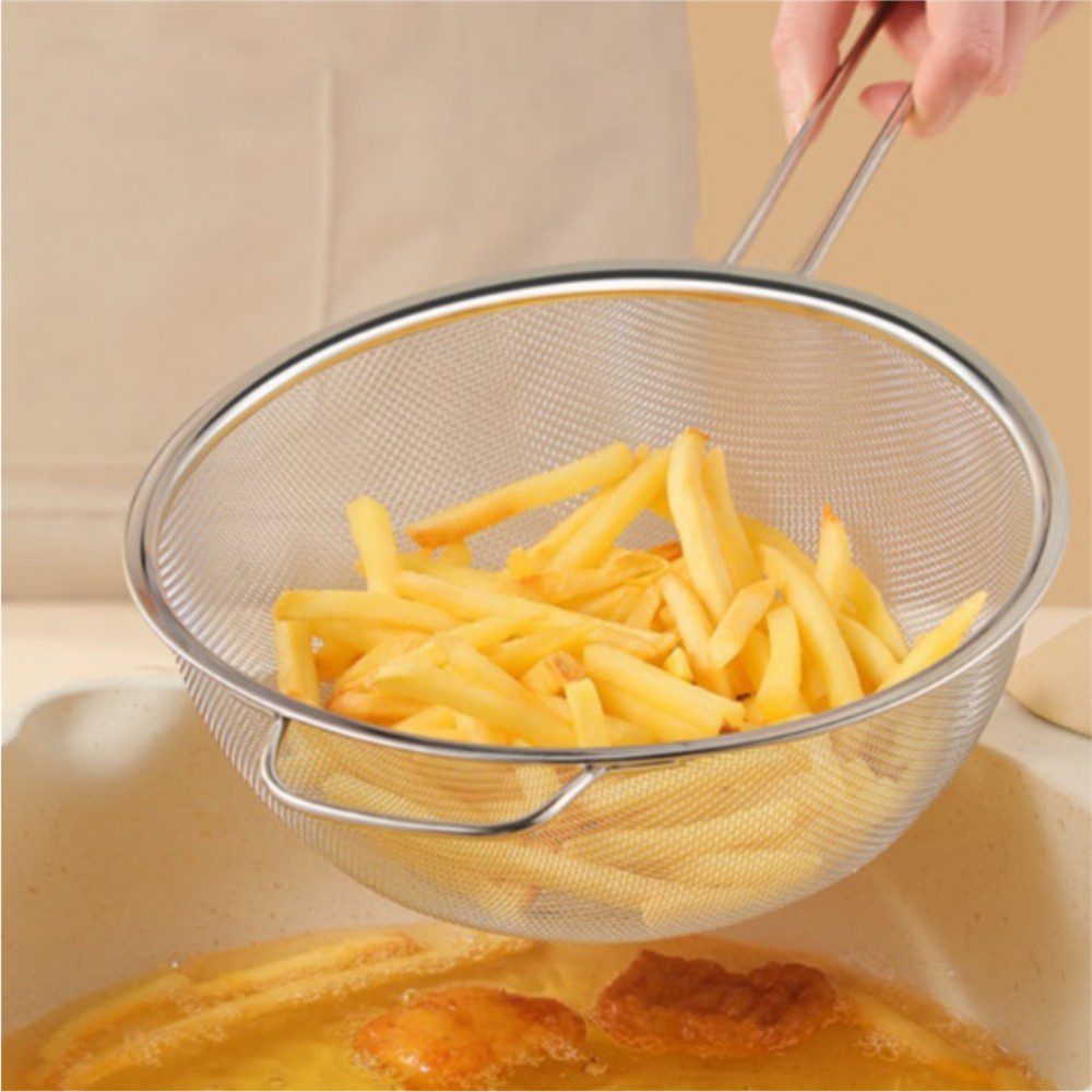 Hivelane Deep Stainless Steel Mesh Strainer, C6145 - Image 4