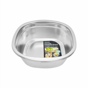 Hivelane 304 Stainless Steel Square Cooking Basin, 28 cm, C6158