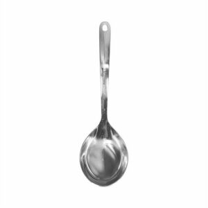Hivelane 316L Stainless Steel Egg-Shaped Soup Spoon, 25 cm, C6049