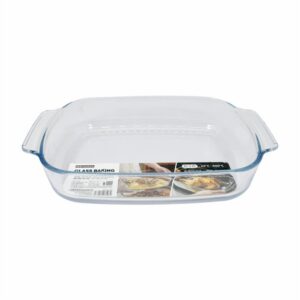 Hivelane Heat-Resistant Glass Baking Dish with Lid, C6198