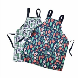 Hivelane Cactus-Print Kitchen Apron, C1940
