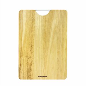 Hivelane Rubberwood Cutting Board with Aluminum Handle, 40 cm, C6055