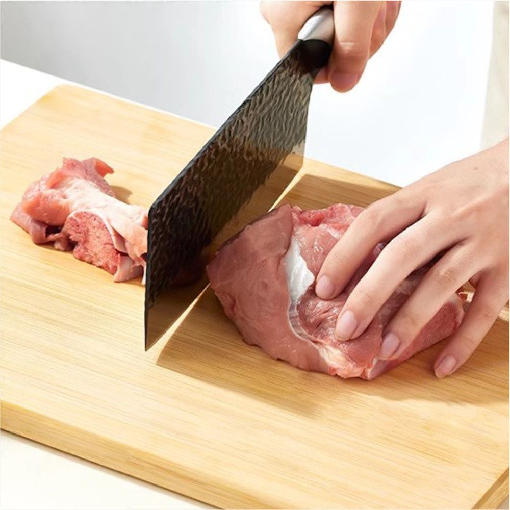 Hivelane Rubberwood Cutting Board with Aluminum Handle, 40 cm, C6055 - Image 2