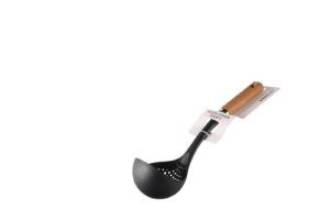 Hivelane Nylon Slotted Ladle with Wood Handle, C1357