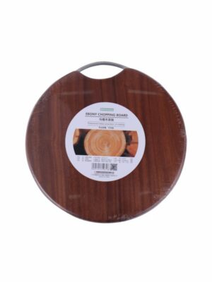 Hivelane Round Ebony Wood Chopping Board 36 cm, C1031