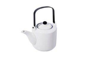 Hivelane 720 ml Porcelain Teapot with Steel Handle, C1597