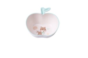 Hivelane Puppy Bamboo-Fibre Apple Bowl, C1714