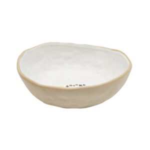 Hivelane Handmade Clay 7 in Bowl, Milky White, C1739