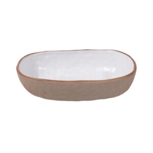 Hivelane Handmade Clay 7.7 in Plate, Milky White, C1740