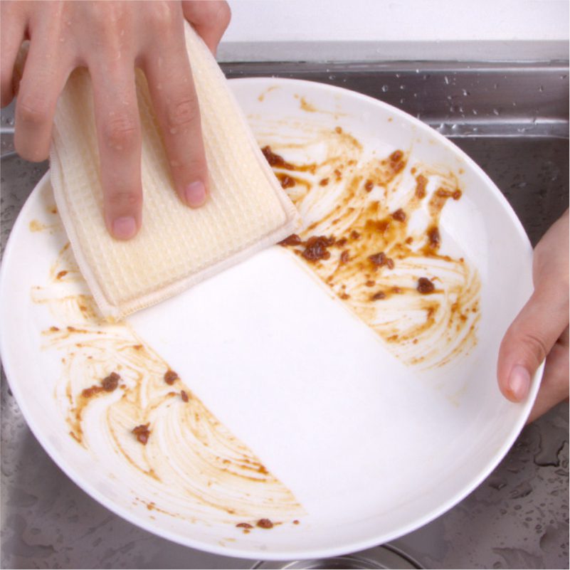 Hivelane Bamboo-Fibre Dish Sponges, 2-Piece, C1059 - Image 2