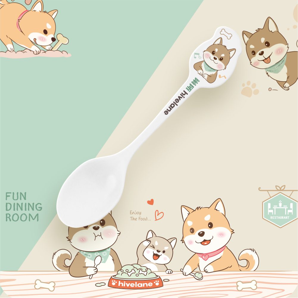 Hivelane Puppy Bamboo Fibre Children's Spoon, C1712 - Image 2