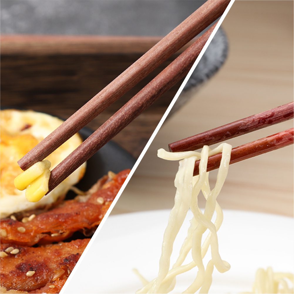 Hivelane Natural Red Sandalwood Chopsticks, 10 Pairs, C1698 - Image 4