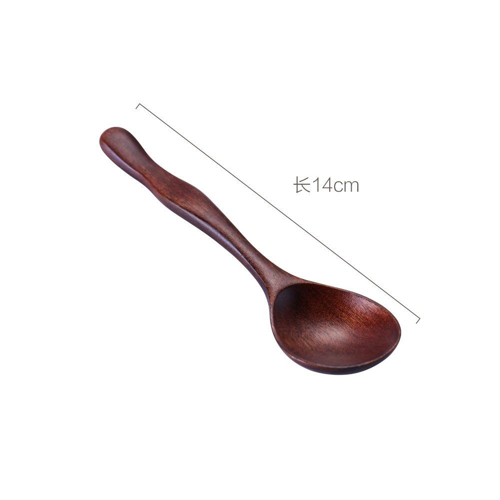 Hivelane Gourd-Handle Wooden Spoon, 14 cm, C1285 - Image 5