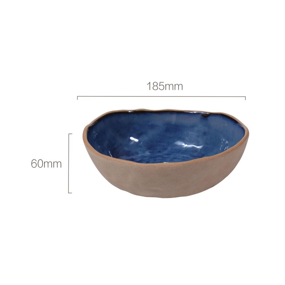 Hivelane Handmade Clay 7 in Bowl, Blue, C1744 - Image 5
