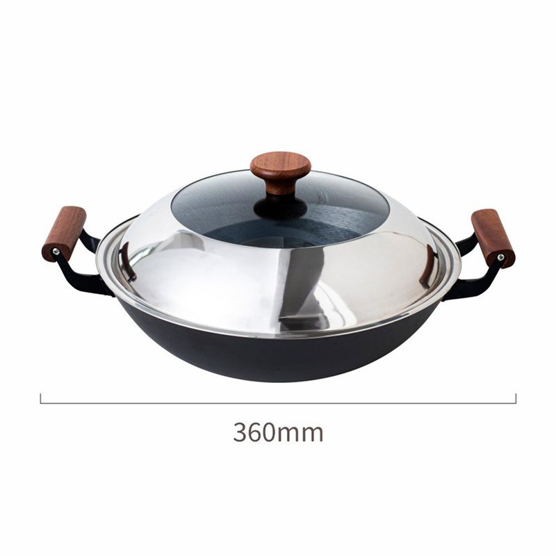 Hivelane Cast Iron Wok 36 cm, C6075 - Image 5