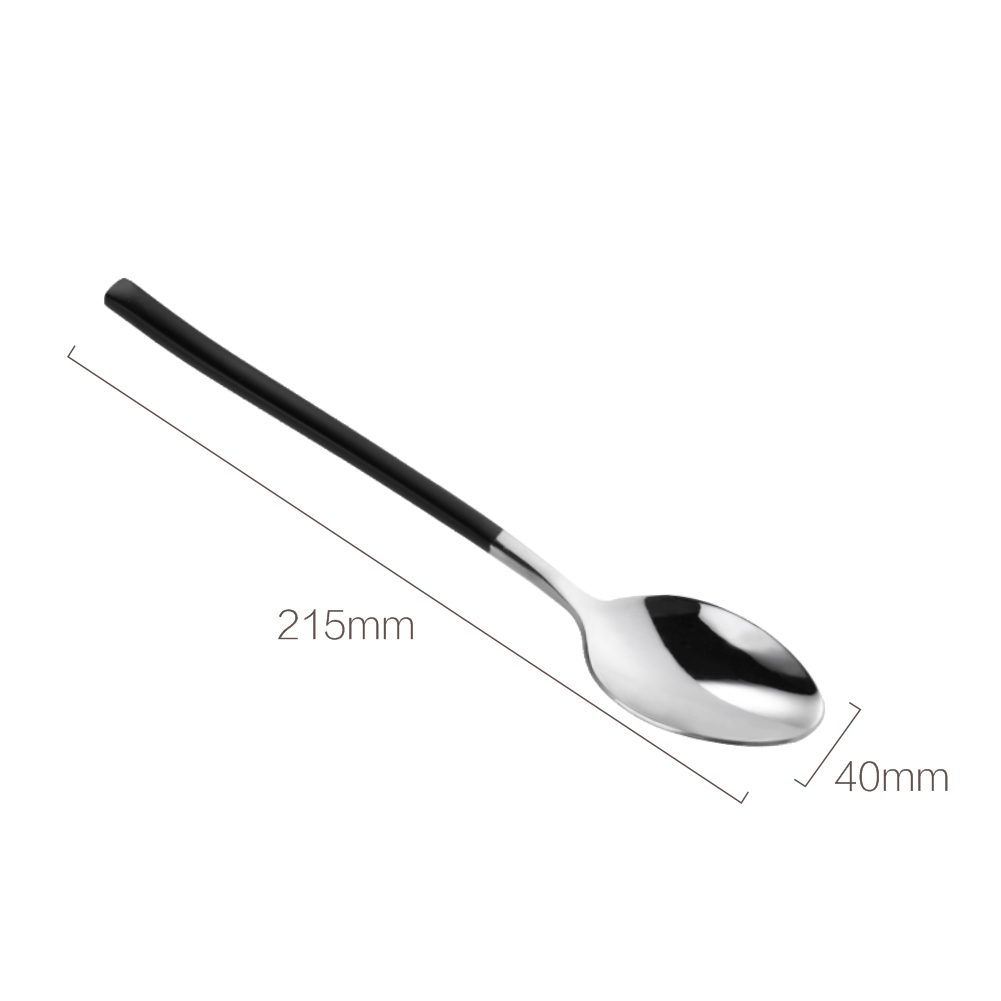 Hivelane Black Handle Dinner Spoon, C1258 - Image 5