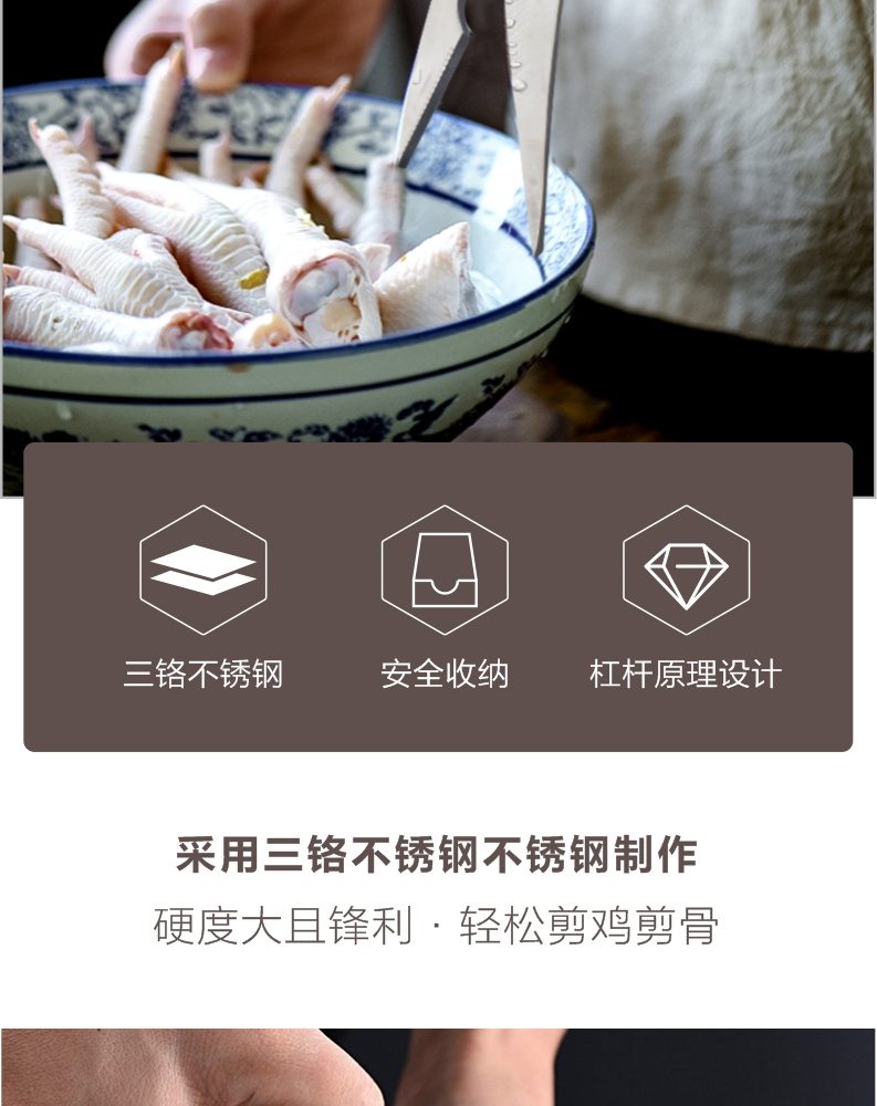 Hivelane Chicken Bone Scissors C1120 product details 02