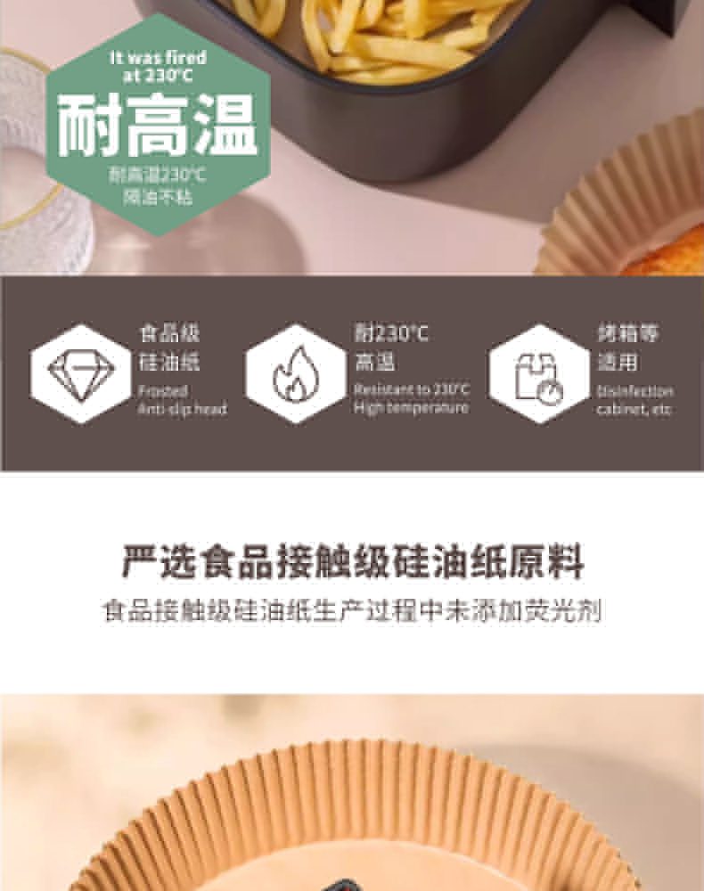 Hivelane Round Air Fryer Liners C12071 product details 02