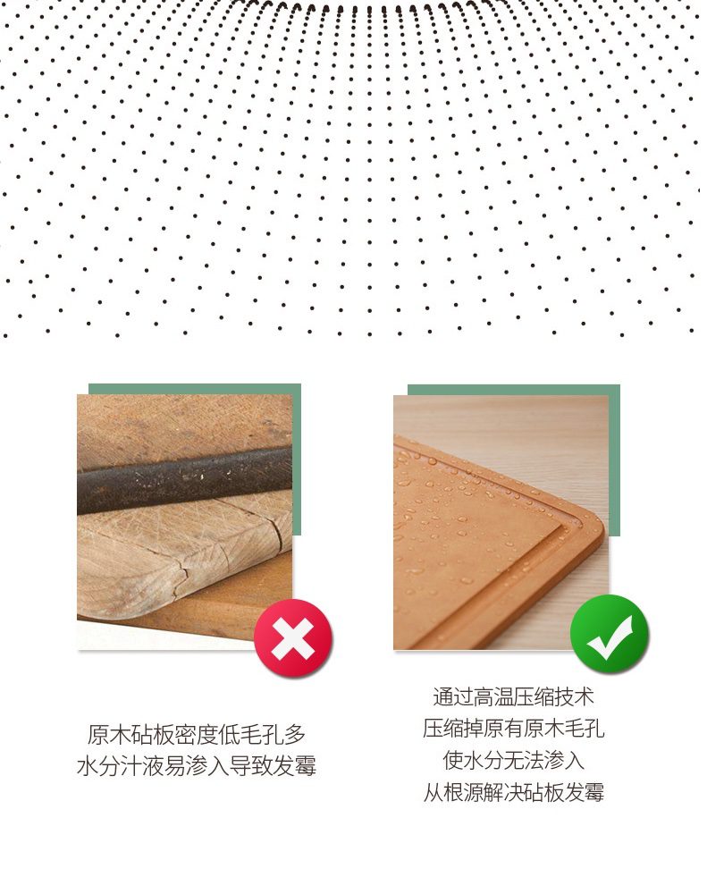 Hivelane Wooden Fiber Chopping Board, C1447 product details 3