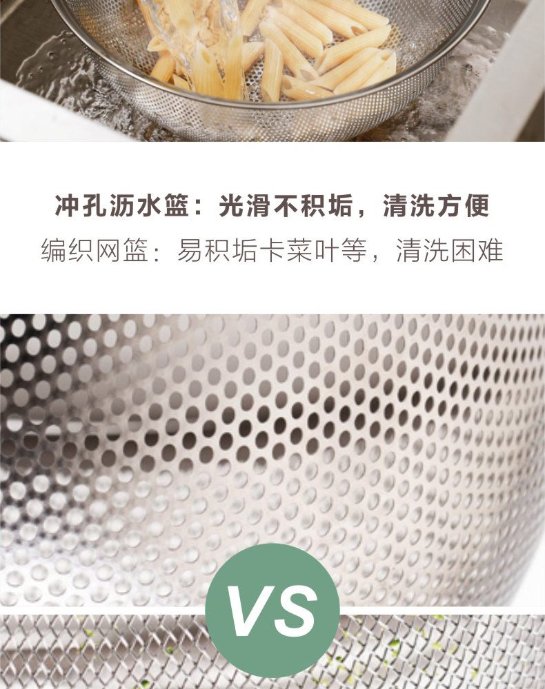 Hivelane Stainless Steel Basket 25 cm C1697 product details 06